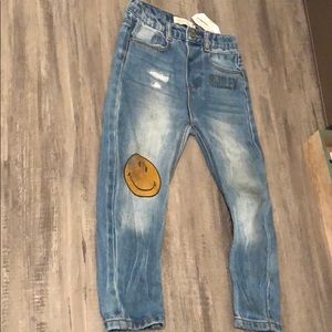 Zara Boy collection blue smiley jeans